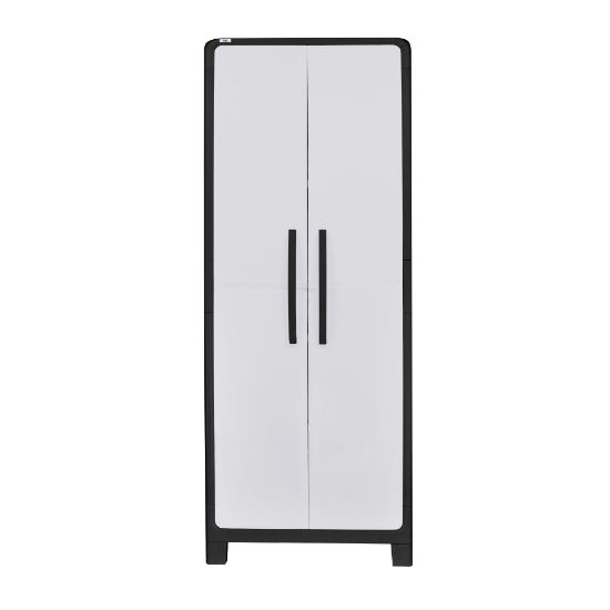 Picture of Inval MQ Eclypse Eco Collection Large 29inW Multipurpose Storage Cabinet, Black/Gray