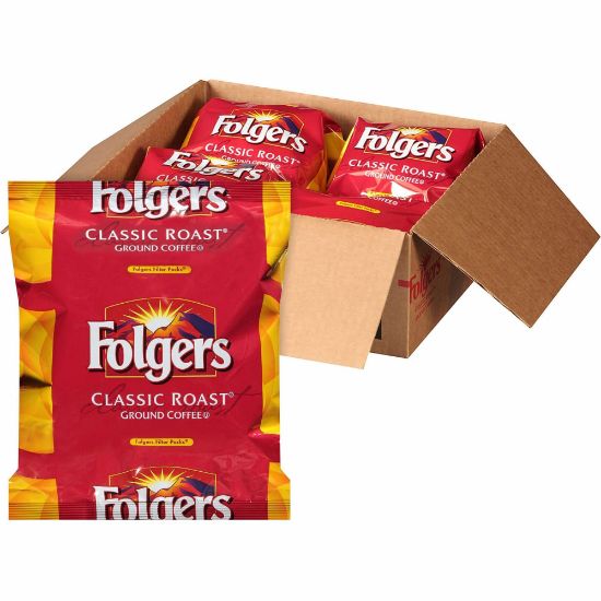 Picture of Folgers Classic Roast Coffee Filter Packs, 0.9 Oz, Box Of 40 Packs