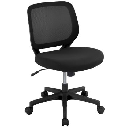 Picture of Realspace Adley Mesh/Fabric Low-Back Task Office Chair, Black, BIFMA Compliant