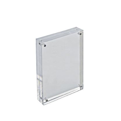 Picture of Azar Displays Acrylic Vertical/Horizontal Block Frame, 5in x 7in, Clear