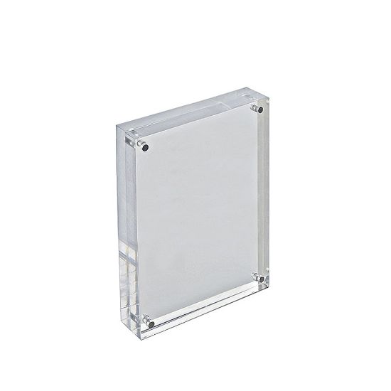 Picture of Azar Displays Acrylic Vertical/Horizontal Block Frame, 5in x 7in, Clear