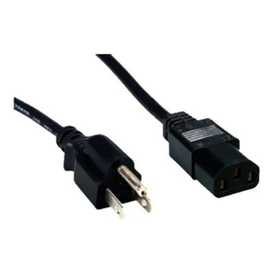 Picture of Comprehensive Standard - Power cable - NEMA 5-15 (P) to power IEC 60320 C13 - AC 125 V - 10 A - 12 ft - molded - black