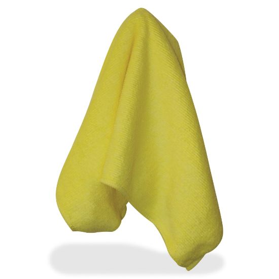 Picture of Impact Yellow Microfiber Cloths - For Multipurpose - 16in Length x 16in Width - 12 / Bag - Yellow