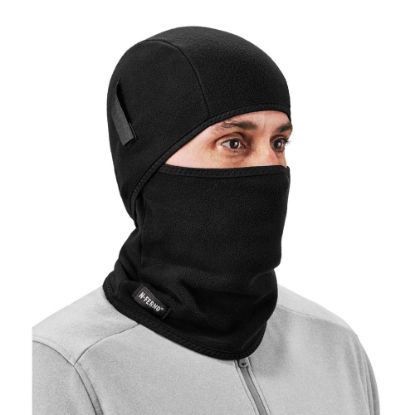 Picture of Ergodyne N-Ferno 6826 2-Piece Balaclava Face Masks, One Size, Black, Pack Of 12 Masks