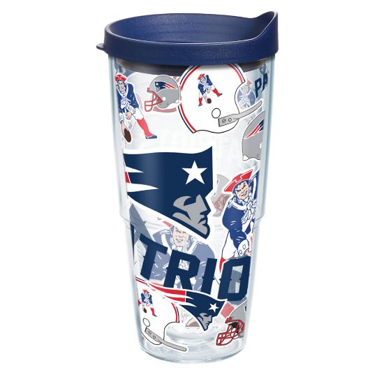 Picture of Tervis NFL All-Over Tumbler With Lid, 24 Oz, New England Patriots