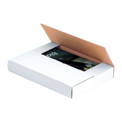 Picture of Partners Brand Multi-Depth Bookfold Mailers, 15in x 11 1/8in x 2in, White, Pack Of 50