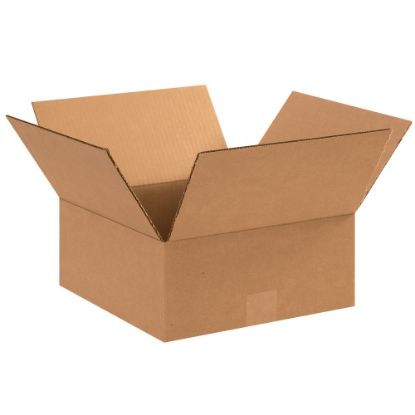 Picture of Partners Brand Flat Corrugated Boxes, 12in x 12in x 5in, Kraft, Pack Of 25