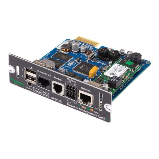 Picture of APC Network Management Card 2 with Environmental Monitoring, Out of Band Management and Modbus - Remote management adapter - SmartSlot - 10/100 Ethernet - for P/N: GVX500K1250GS, GVX500K1500GS, GVX750K1250GS, GVX750K1500GS, GVX750K1500HS