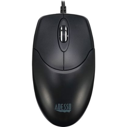 Picture of Adesso iMouse M6-TAA - Optical Scroll Mouse (TAA Compliant) - Full-size Mouse - Optical - Cable - Black - USB - 1000 dpi - Scroll Wheel - 3 Button(s) - Symmetrical - TAA Compliant