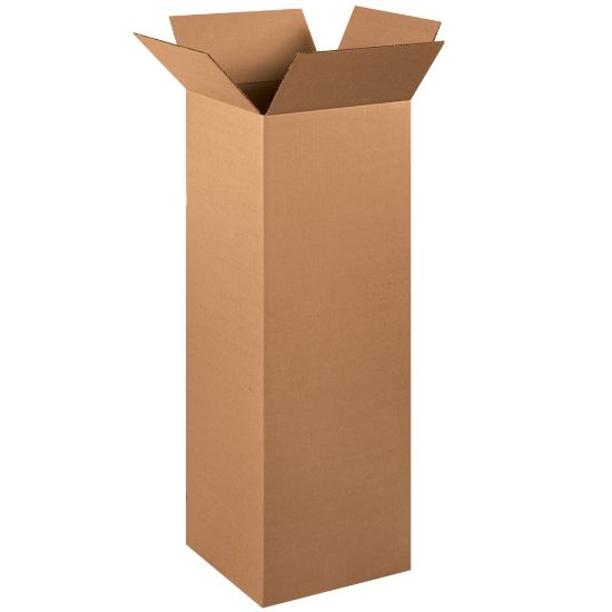 Picture of Partners Brand Tall Corrugated  Boxes, 12in x 12in x 36in, Kraft, Pack Of 15