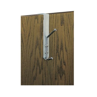 Picture of Safco Over-The-Door Coat Hook, 8 1/2inH x 1 1/2inW x 4 1/4inD, Silver