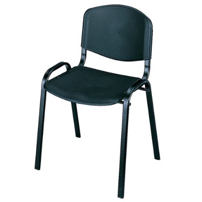 Picture of Safco Stack Chairs, Black, Set Of 4