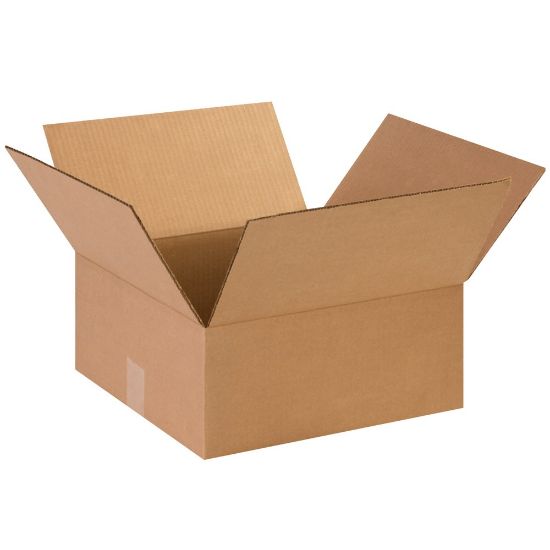 Picture of Partners Brand Flat Corrugated Boxes, 14in x 14in x 6in, Kraft, Pack Of 25