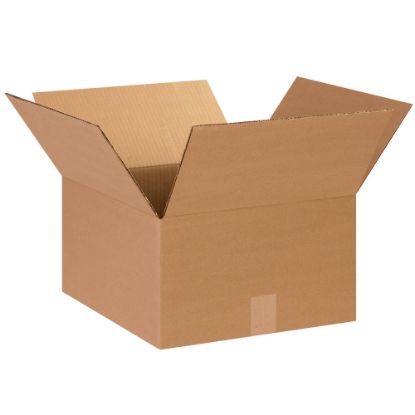 Picture of Partners Brand Corrugated Boxes, 14in x 14in x 8in, Kraft, Pack Of 25