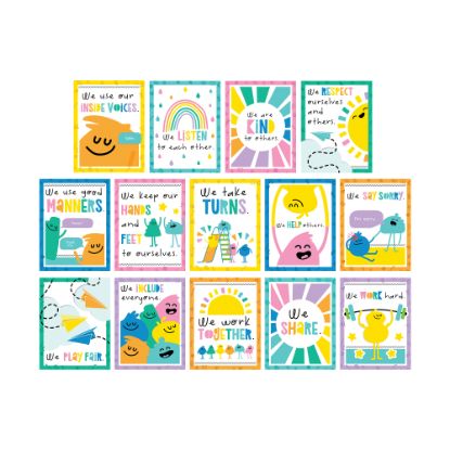 Picture of Carson Dellosa Education Mini Poster Set, Happy Class, Set Of 14 Posters