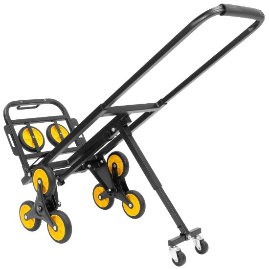 Picture of Mount-It! MI-924 Steel Stair Climber Hand Truck, 43inH x 15-3/4inW x 25-1/2inD, Black/Yellow