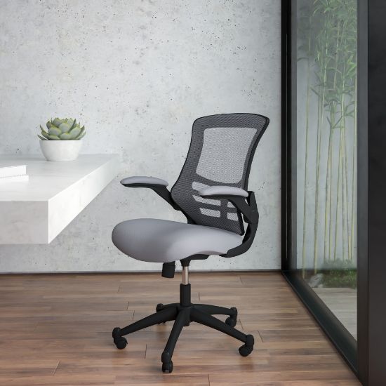 Picture of Flash Furniture Ergonomic Mid-Back Mesh Drafting Chair, Gray