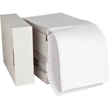 Picture of Sparco Continuous Paper, 9 1/2in x 11in, 20 Lb, White, Carton Of 2,300 Forms