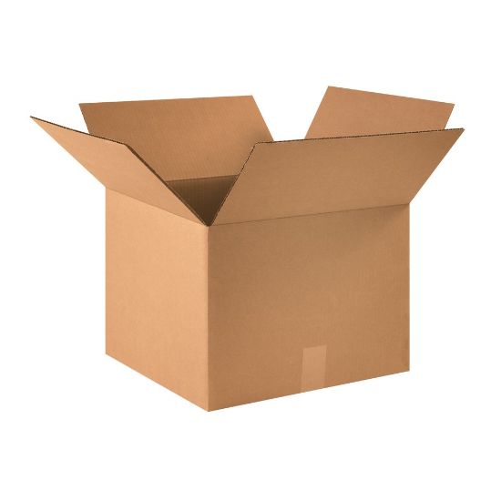 Picture of Partners Brand Corrugated Boxes, 16in x 16in x 12in, Kraft, Pack Of 25