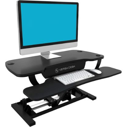 Picture of VersaDesk Power Pro Sit-To-Stand Electric Height-Adjustable Desk Riser, 40in x 24in, Black