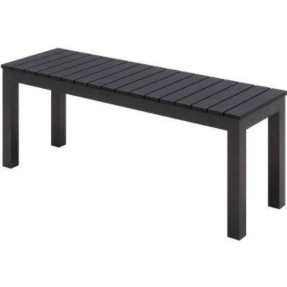 Picture of KFI Studios Eveleen Outdoor Bench, Black