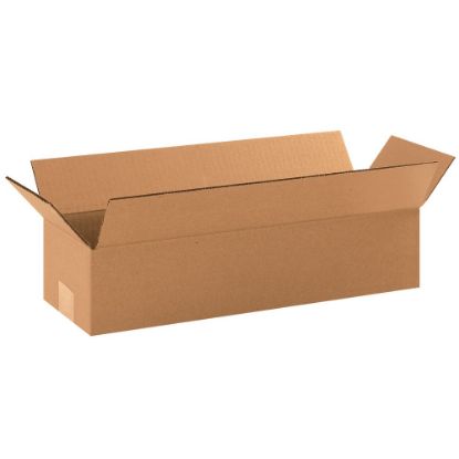 Picture of Partners Brand Long Corrugated Boxes, 18inL x 6inH x 4inW, Kraft, Pack Of 25