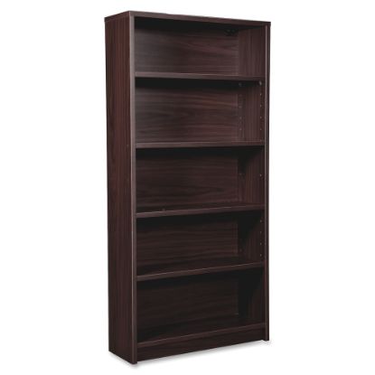 Picture of Lorell Prominence 2.0 60inH 5-Shelf Bookcase, Espresso