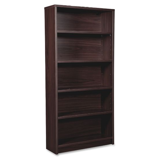 Picture of Lorell Prominence 2.0 60inH 5-Shelf Bookcase, Espresso