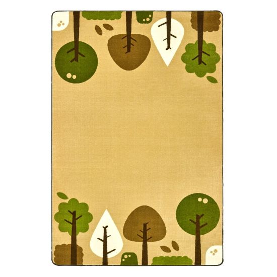 Picture of Carpets for Kids KIDSoft Tranquil Trees Decorative Rug, 6ft x 9ft, Tan