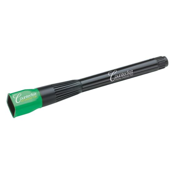 Picture of Dri-Mark Dual-Test Counterfeit Detection Pen With UV LED Light, Black