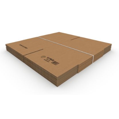 Picture of Office Depot Brand Corrugated Boxes, 20inL x 20inW x 20inH, Kraft, Pack Of 10