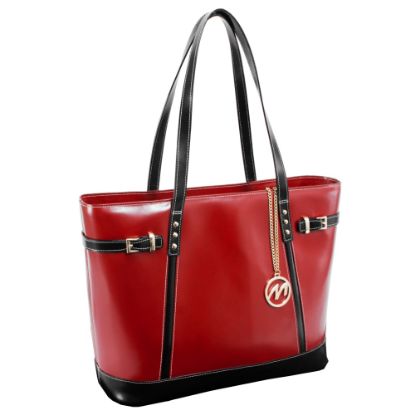 Picture of McKleinUSA Serafina Tote, 15inH x 12 1/2inW x 6inD, Red/Black