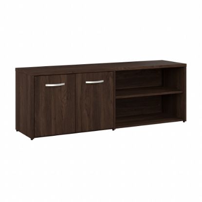 Picture of Bush Business Furniture Studio C Low Storage Cabinet With Doors And Shelves, Black Walnut, Standard Delivery