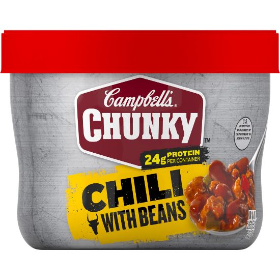 Picture of Campbells Chunky Roadhouse Beef And Bean Chili, 15.25 Oz, Case Of 8 Bowls