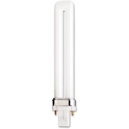 Picture of Satco 13W GX23 Pin-Based 2700K Compact Fluorescent Bulb - 13 W - 800 lm - T4 Size - Warm White Light Color - GX23 Base - 12000 Hour - 4400.3 deg.F (2426.8 deg.C) Color Temperature - 82 CRI - Energy Saver - 50 / Carton