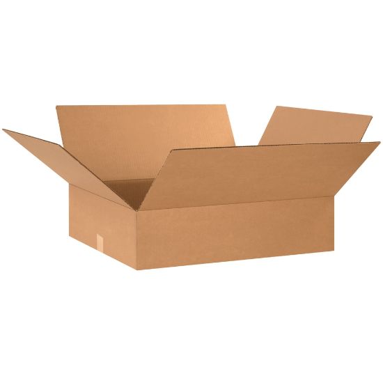 Picture of Partners Brand Flat Corrugated Boxes, 24in x 20in x 6in, Kraft, Pack Of 10