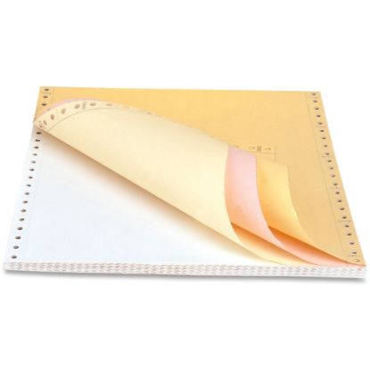 Picture of Sparco Dot Matrix Print Continuous Paper, Letter Size (8 1/2in x 11in), 15 Lb, Assorted Colors, Carton Of 900 Forms