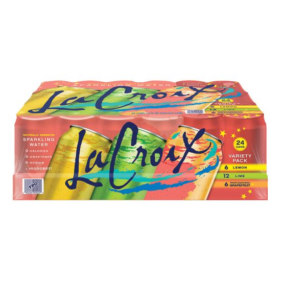 Picture of LaCroix Sparkling Water Variety Pack, 12 Oz, Case of 24 Cans