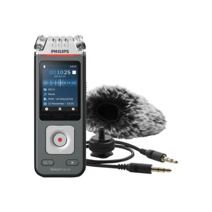 Picture of Philips Digital Voice Tracer DVT7110 - Voice recorder - 8 GB - chrome, anthracite