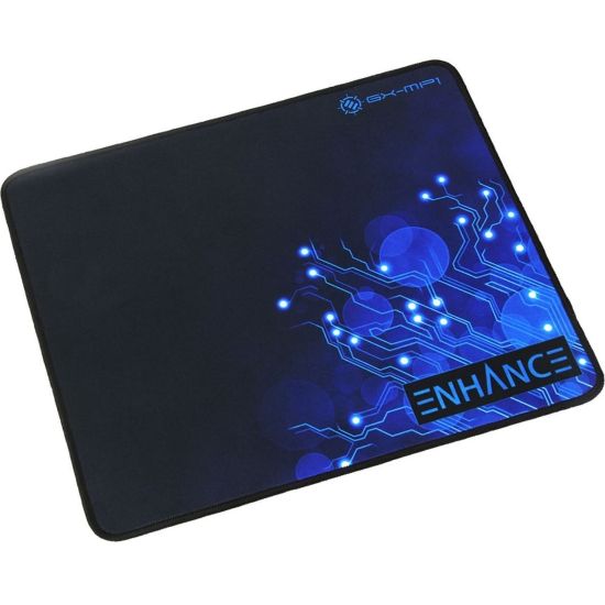 Picture of Enhance Mouse Pad - Texturized Rubber - 12.60in x 10.60in Dimension - Black - Rubber - Fray Resistant, Friction Resistant, Slip Resistant