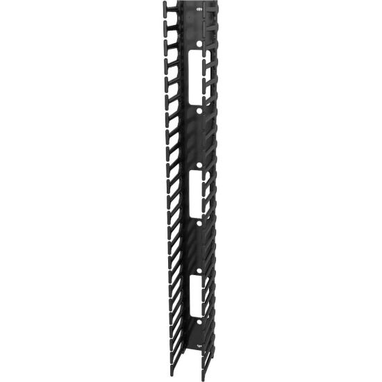 Picture of Vertiv Vertical Cable Manager for 800mm Wide 48U - Black - 2 Pack - 48U Rack Height - 19in Panel Width - Metal