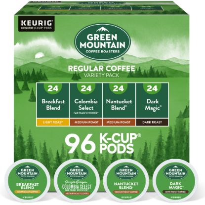 Picture of Green Mountain Coffee Single-Serve Coffee K-Cup, Regular Variety Pack, Carton of 96,  4 x 24 Per Box