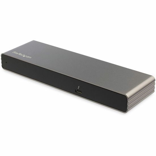 Picture of StarTech.com Thunderbolt 3 Dock - For MacBook Pro & Windows - Dual 4K 60Hz Thunderbolt 3 Docking Station - DP / HDMI / VGA - 85W Power Delivery - Connect your Thunderbolt 3 laptop to dual monitors w/ flexible video output (DP, HDMI, VGA), GbE and 2x USB