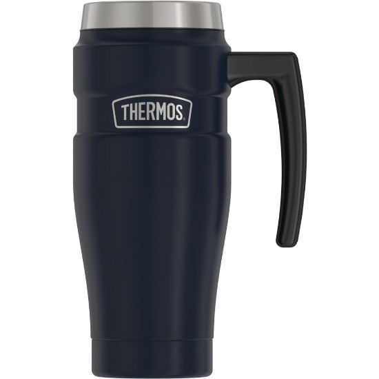 Picture of Stainless King Mug 16OZ - DrinkLock Sealing Lid Closure - Midnight Blue - Stainless Steel - Travel, Cup Holder, Coffee, Hot Drink