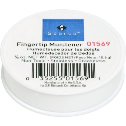 Picture of Sparco 3/8 Oz. Greaseless Fingertip Moistener - Odorless, Stainingless, Non-slip, Greaseless - 0.37 oz - White