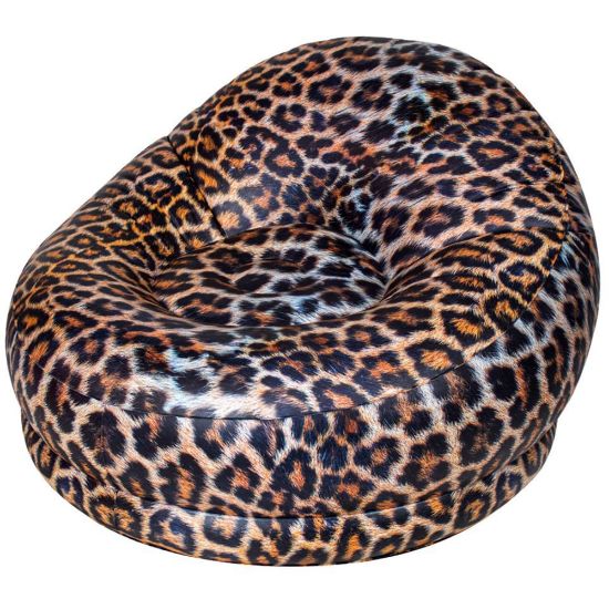 Picture of BloChair AirCandy Inflatable Chair, Leopard