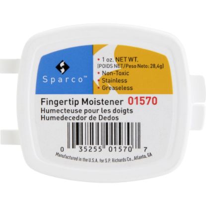 Picture of Sparco 1 Oz. Greaseless Fingertip Moistener - Odorless, Greaseless, Stainingless, Non-slip - 1 oz - White