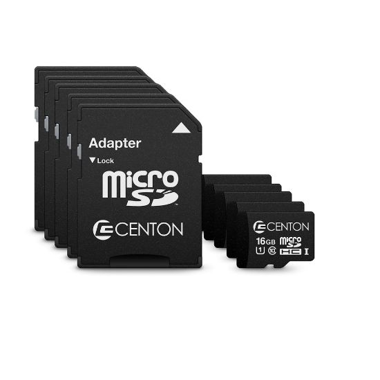 Picture of Centon microSD Memory Cards, 32GB, Pack Of 5 Memory Cards, S1-MSDHU1-32G-5-B