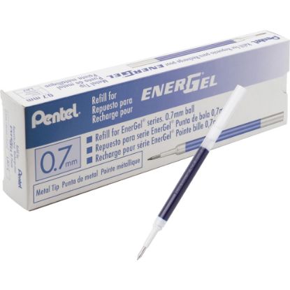 Picture of EnerGel Liquid Gel Pen Refill - 0.70 mm Point - Blue Ink - Smudge Proof, Quick-drying Ink, Glob-free, Smooth Writing - 12 / Box