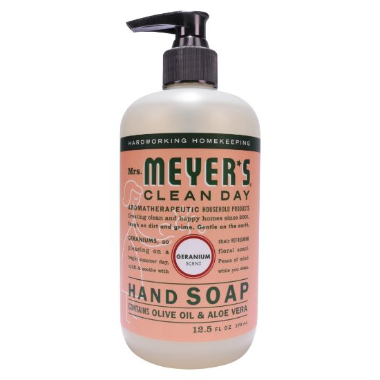 Picture of Mrs. Meyers Clean Day Liquid Hand Soap, Geranium Scent, 12.5 Oz Bottle